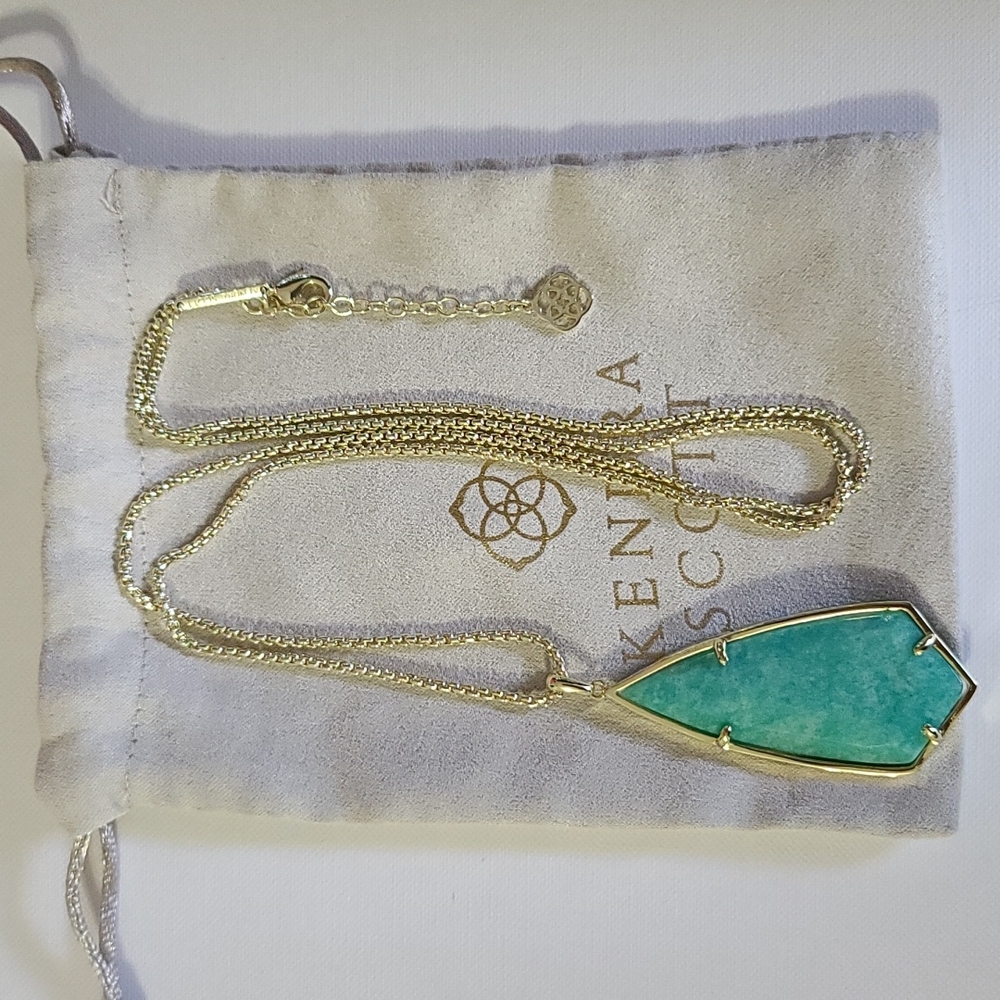 EUC Kendra Scott Carole necklace Amazonite